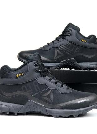 Чоловічі чорні reebok кросівки на зиму/термо кросівки для чоловіків та хлопців/чорне зимове чоловіче взуття2 фото