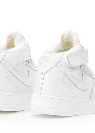 Зимние женские кроссовки nike air force 1 white (мех) 36-37-38-38.5-39-40-416 фото