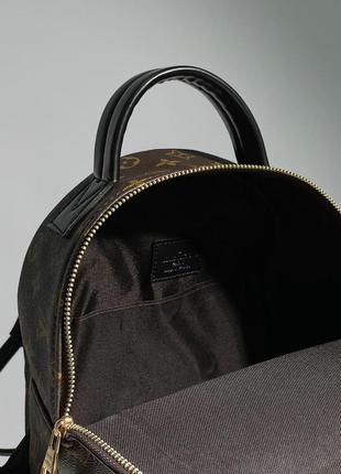 Жіночий рюкзак louis vuitton palm springs backpack brown/black   екошкіра8 фото