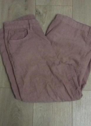 Вельветовые брюки розовые штаны