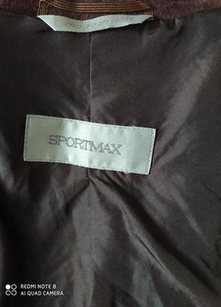 Роскошное двубортное пальто max mara sportmax. шерсть. италия.3 фото