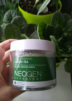 Пилинговые диски с зеленым чаем neogen dermalogy bio-peel gauze peeling green tea