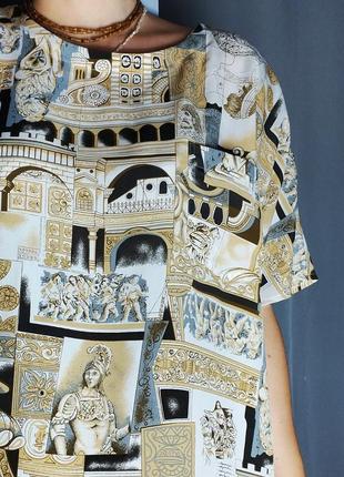 Клевой прмнт винтажная блуза рим