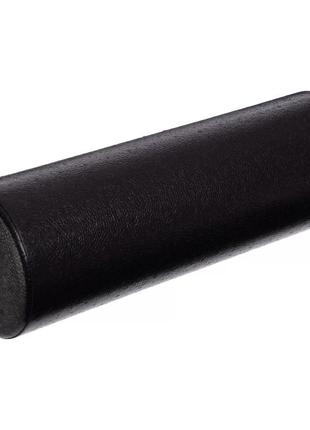 Масажний ролик (роллер) гладкий u-powex epp foam roller (45*15cm) black