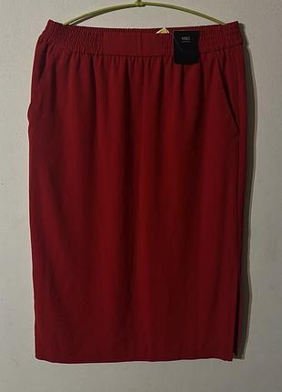 Нова червона спідниця m&s