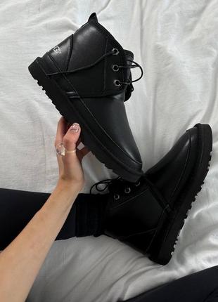 Кроссовки ugg neumel “leather black”