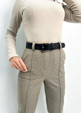 Теплі жіночі кашемірові брюки8 фото