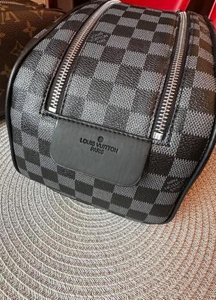 Жіноча сумка косметичка луї віттон сіра louis vuitton gray2 фото