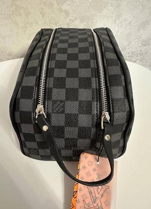 Женская сумка косметичка луи виттон серая louis vuitton gray