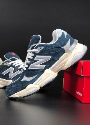 Кросівки для чоловіків та хлопців new balance сині на зиму та холоди/утеплене з мєхом чоловіче взуття на мороз і зиму/кроси для хлопців утеплені термо