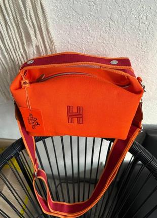 Жіноча сумка эрмес помаранчева hermes orange1 фото