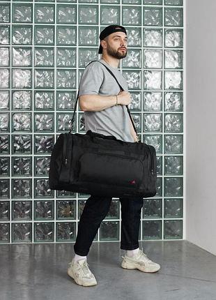Дорожна, спортивная сумка reebok, черная мужская, большая рибок, для спортзала, вещей
