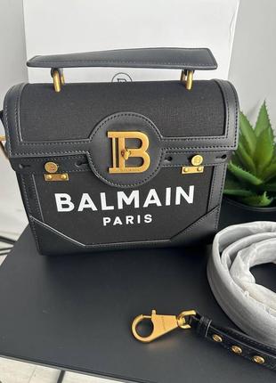 Женская сумка бальман черная balmain black