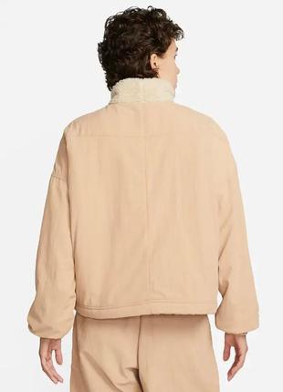 Куртка жіноча nike sportswear essential women's woven fleece-lined jacket оригінал4 фото