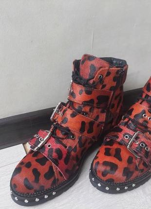 Натуральные леопардовые деми ботинки topshop6 фото