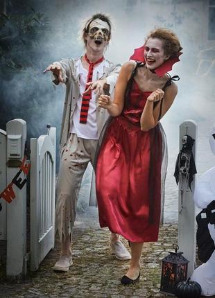 Костюм halloween l xl. мужской зомби классический карнавальный хэллоуин хэлоуин хеллоуин хелоуин хелловин хеловин хеллоувин george8 фото