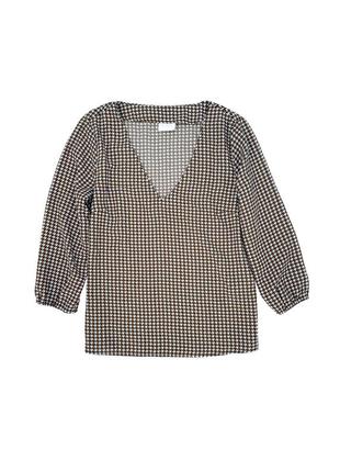 Стильна блузка vila в гусячу лапку з рукавом 3/4, s1 фото