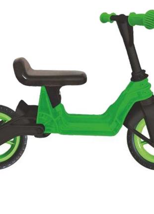 Беговел детский зеленый cosmo bike. kinderway kw-11-014 сел