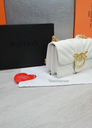 Женская сумка pinko пинко кросс боди mini белая, женские сумки, стильные сумки, cross body, пинко, 6703 фото
