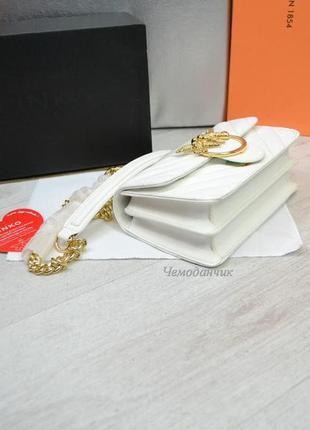 Женская сумка pinko пинко кросс боди mini белая, женские сумки, стильные сумки, cross body, пинко, 6706 фото