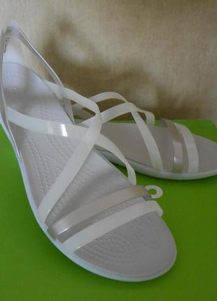 Сандалии-босоножки crocs р. w4-j2-22, 5см. оригинал