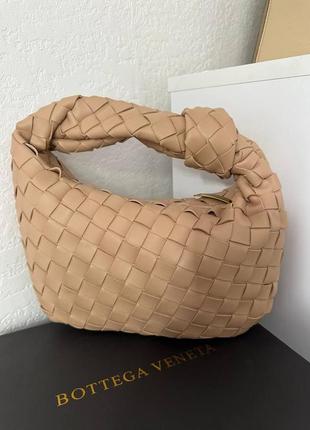 Женская сумка боттега венета бежевая bottega veneta beige