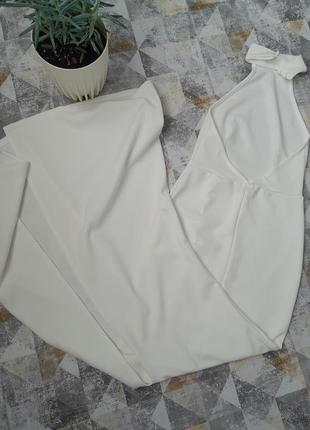 Довге плаття біле missguided9 фото