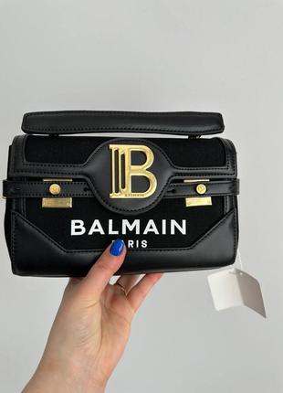Женская сумка бальман черная balmain black