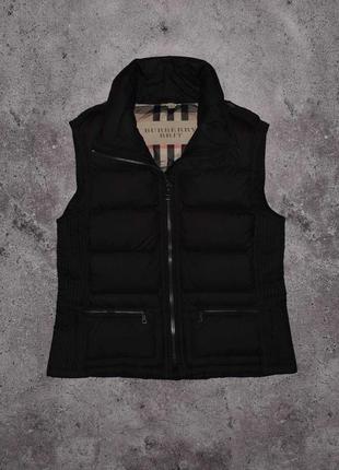 Burberry brit down vest gilet (женская пуховая жилетка барбери