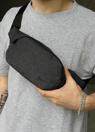 Бананка nike чоловіча, поясна сумка найк, нагрудна, чорна