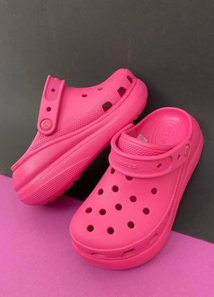 Женские кроксы crocs classic crush juice2 фото