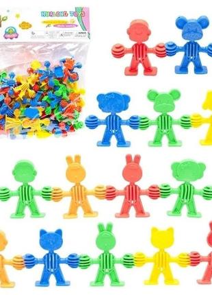 Конструктор животные, 70 ел., blocks, развивающий, мелкая моторика, цветной, от 1 года