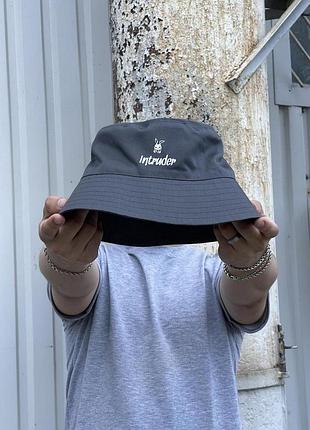 Панама / капелюх чоловіча сірий intruder двосторонній на літо