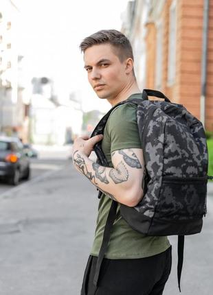 Рюкзак чоловічий intruder чорний з сірим, міський, спортивний портфель
