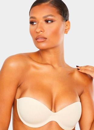 Бюстгальтер-невидимка stick on winged fly bra бежевий з клейкими бічними шлейками без бренду