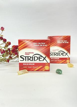 Stridex пади без спирту з 2% саліцилової кислоти 90шт