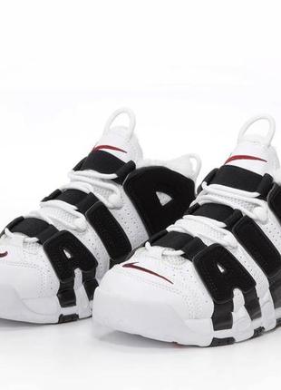 Зимние женские кроссовки nike air more uptempo winter white black (мех) 36-37-38-39-404 фото