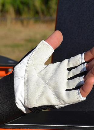Рукавички для фітнесу madmax mfg-269 professional white l