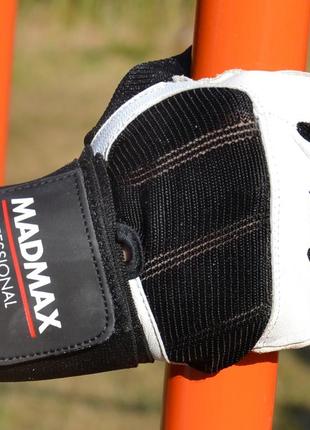 Рукавички для фітнесу madmax mfg-269 professional white l