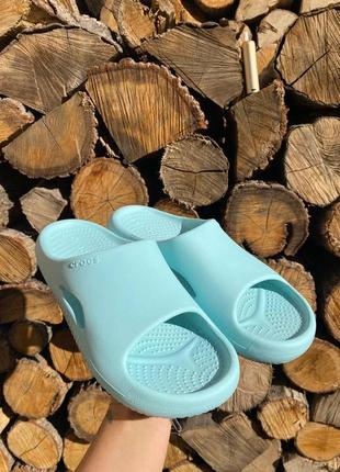 Женские шлепанцы крокс crocs slide pure water