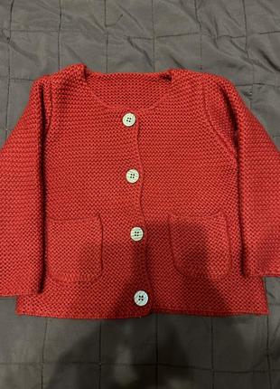 Теплий кардиган на малечу