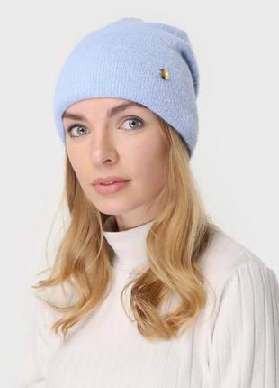 Красивая женская шапка шерстяная шапка кашемир модная шапка 2023 женские шапки вязаная...