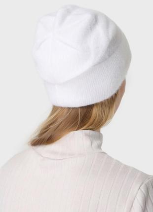 Красивая женская шапка шерстяная шапка кашемир модная шапка 2023 женские шапки вязаная шапка набор комплект зимова шапка ангоровая шапка из ангоры3 фото