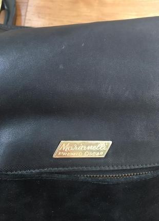 Ексклюзивна шкіряна сумка marionelli італія. замшева сумка преміум якість.6 фото