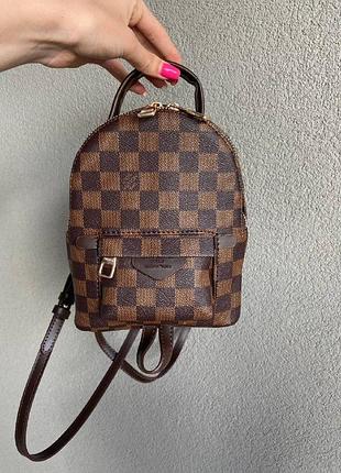 Женский рюкзачок louis vuitton, кожаный оранжево-коричневый луи витон женский рюкзак