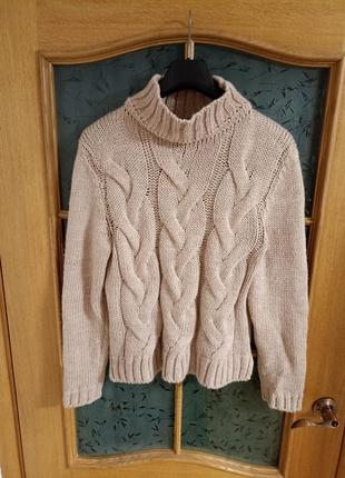Базовый полу шерстяной свитер кофта dressa