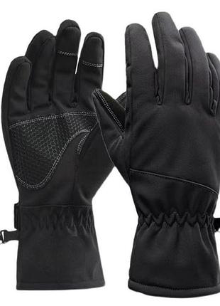 Сенсорні непродувні рукавиці на флісі (softshel) зимові