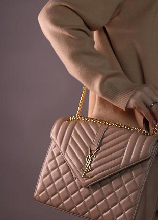 Ysl envelope beige 28x21x8