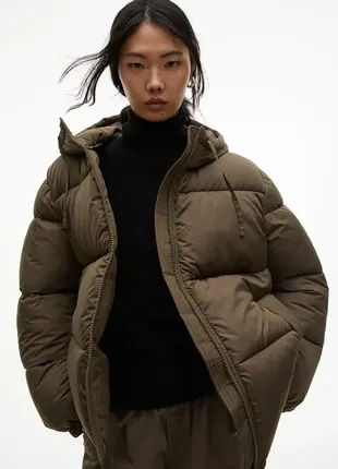 Куртка пуфер с капюшоном h&m 1009247014