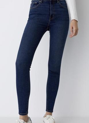 Джинсы скинни с высокой посадкой pull & bear4 фото